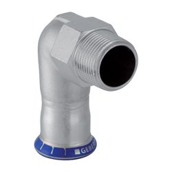 Geberit Mapress Edelstahl Übergangswinkel 90 Grad mit Außengewinde d 22mm, R 3/4″... GEBERIT-33835 4024723338352 (Abb. 1)