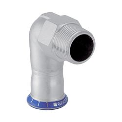 Geberit Mapress Edelstahl Übergangswinkel 90 Grad mit Außengewinde d 22mm, R 3/4″... GEBERIT-33835 4024723338352 (Abb. 1)