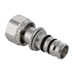 Geberit Mepla Anschluss mit Überwurfmutter CW617N, d 20mm, G 1/2″, vernickelt... GEBERIT-612582225 4025416687290 (Abb. 1)