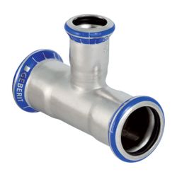 Geberit Mapress Edelstahl T-Stück reduziert d 28mm, d1 15mm, d2 28mm... GEBERIT-31209 4024723312093 (Abb. 1)