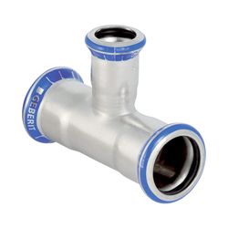 Geberit Mapress Edelstahl T-Stück reduziert d 28mm, d1 15mm, d2 28mm... GEBERIT-31209 4024723312093 (Abb. 1)