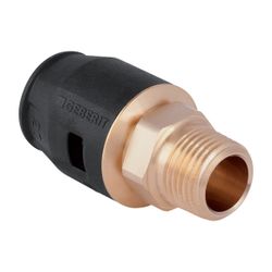 Geberit PushFit Übergang mit Außengewinde, d 20mm, R 1/2″, Rotguss bleifrei... GEBERIT-651531001 4025416709954 (Abb. 1)