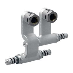 Geberit Mepla Set Anschluss-T-Stücke für Vor-/Rücklauf, mit Anschlussverschraubung f... GEBERIT-612361227 4025410584991 (Abb. 1)