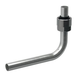 Geberit Metallrohr-Passbogen 90 Grad mit Anschlussverschraubung für Eurokonus CW024A... GEBERIT-611601223 4025410585004 (Abb. 1)