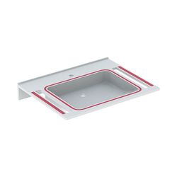 Geberit Publica Waschtisch eckiges Design, Ausschnitten barrierefrei demenzgerecht B... GEBERIT-500666012 4025410587428 (Abb. 1)