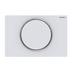 Geberit Sigma 10 Drückerplatte, für Spül-Stopp-Spülung Mattweiß lackiert, easy-to-cl... GEBERIT-115758JT5 4025410635549 (Abb. 1)