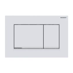 Geberit Sigma 20 (ex Sigma 30) Drückerplatte mit 2-Mengen-Spülung, Mattweiß lackiert... GEBERIT-115883JT1 4025410635563 (Abb. 1)