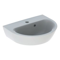 Geberit Renova Handwaschbecken mit asymmetrischem Überlauf, 45x17,3x36cm, Hahnloch m... GEBERIT-500375011 4025416830153 (Abb. 1)