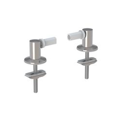 Geberit Set Scharniere für WC-Sitz Befestigung von oben, 2 Stück... GEBERIT-598018000 4022009320015 (Abb. 1)