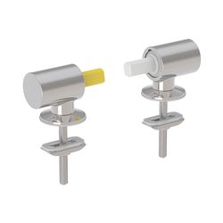 Geberit Set Scharniere für WC-Sitz Befestigung von oben, Absenkautomatik, 2 Stück... GEBERIT-598035000 4022009311853 (Abb. 1)