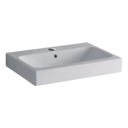 Geberit iCon Aufsatzwaschtisch, Breite 60cm, Tiefe 48,5cm, Hahnloch mittig, Überlauf... GEBERIT-124560000 4022009333411 (Abb. 1)