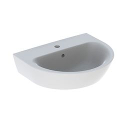 Geberit Renova Waschtisch, Breite 55cm, Tiefe 45cm, Hahnloch mittig, Überlauf sichtb... GEBERIT-500369011 4025416699545 (Abb. 1)