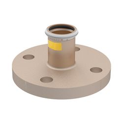 Geberit Mapress Kupfer Flansch 10/16 bar, mit Pressmuffe Außendurchmesser 28mm, DN 25... GEBERIT-34715 4024723347156 (Abb. 1)