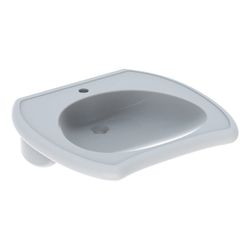 Geberit Vitalis Waschtisch barrierefrei, Breite 65cm, Tiefe 60cm, Hahnloch mittig, o... GEBERIT-501540011 4025410757265 (Abb. 1)