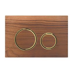 Geberit Sigma 50 (ex Sigma 21) Drückerplatte, 2-Mengen-Spülung, Round, Nussbaum amer... GEBERIT-115652JX1 4025410749369 (Abb. 1)