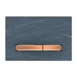 Geberit Sigma 50 Drückerplatte, 2-Mengen-Spülung, Square, Mustang-Schiefer, Metallfa... GEBERIT-115670JM2 4025410749376 (Abb. 1)