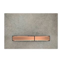 Geberit Sigma 50 Drückerplatte, 2-Mengen-Spülung, Square, Betonoptik, Metallfarbe Ro... GEBERIT-115670JV2 4025410749390 (Abb. 1)