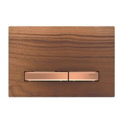 Geberit Sigma 50 Drückerplatte, 2-Mengen-Spülung, Square, Nussbaum amerikanisch, Met... GEBERIT-115670JX2 4025410749260 (Abb. 1)
