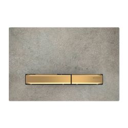 Geberit Sigma 50 Drückerplatte, 2-Mengen-Spülung, Square, Betonoptik, Metallfarbe Me... GEBERIT-115672JV2 4025410749659 (Abb. 1)