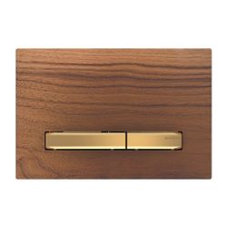 Geberit Sigma 50 Drückerplatte, 2-Mengen-Spülung, Square, Nussbaum amerikanisch, Met... GEBERIT-115672JX2 4025410749703 (Abb. 1)