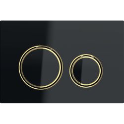 Geberit Sigma 50 (ex Sigma 21) Drückerplatte, 2-Mengen-Spülung, Round, Schwarz, Meta... GEBERIT-115652SJ1 4025410759153 (Abb. 1)