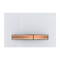 Geberit Sigma 50 Drückerplatte, 2-Mengen-Spülung, Square, Weiß, Metallfarbe Rotgold... GEBERIT-115670112 4025410759399 (Abb. 1)