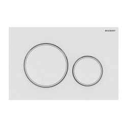 Geberit Sigma 20 Drückerplatte mit 2-Mengen-Spülung, Weiß/Mattweiß... GEBERIT-115882111 4025410759849 (Abb. 1)