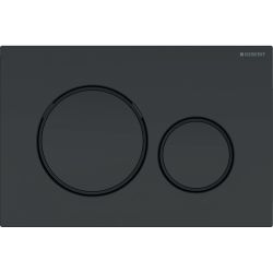 Geberit Sigma 20 Drückerplatte mit 2-Mengen-Spülung, Schwarz/Mattschwarz lackiert, e... GEBERIT-115882161 4025410759672 (Abb. 1)