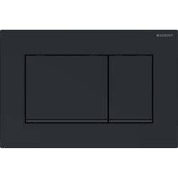 Geberit Sigma 20 (ex Sigma 30) Drückerplatte mit 2-Mengen-Spülung, Mattschwarz... GEBERIT-115883DW1 4025410759825 (Abb. 1)
