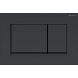 Geberit Sigma 20 (ex Sigma 30) Drückerplatte mit 2-Mengen-Spülung, Schwarz/Mattschwa... GEBERIT-115883161 4025410759580 (Abb. 1)