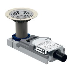 Geberit Duschbodenablauf für Bodenbeläge aus Vinyl, für Estrichhöhe am Einlauf 94-11... GEBERIT-154057001 4025410743411 (Abb. 1)