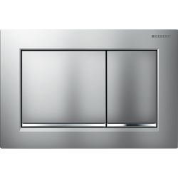 Geberit Omega 20 (ex Omega 30) Drückerplatte, 2-Mengen-Spülung Mattchrom lackiert, e... GEBERIT-115080JQ1 4025410756589 (Abb. 1)