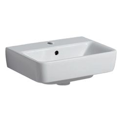 Geberit Renova Plan Handwaschbecken, 45x17x34cm, Hahnloch mittig, Überlauf sichtbar,... GEBERIT-501624001 4025410857941 (Abb. 1)