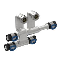 Geberit FlowFit Set Anschluss-T-Stücke für Vor-/Rücklauf, mit Anschlussverschraubung... GEBERIT-619440222 4025410076625 (Abb. 1)