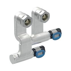 Geberit FlowFit Set Anschluss-Endstücke für Vor-/Rücklauf, mit Anschlussverschraubun... GEBERIT-619460221 4025416602040 (Abb. 1)