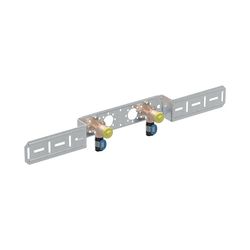 Geberit FlowFit Anschlusswinkel 90 Grad vormontiert, zweifach, abgesetzt, d 20mm, Rp... GEBERIT-619661001 4025416602606 (Abb. 1)