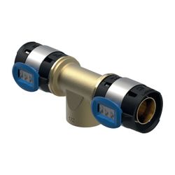 Geberit FlowFit T-Stück mit Innengewinde Bleifreier, d 25mm, Rp 3/4″, d1 25mm, Rotgu... GEBERIT-620162001 4025416605256 (Abb. 1)