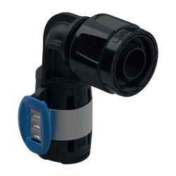 Geberit FlowFit Übergangswinkel 90 Grad mit MasterFix PPSU, d 20mm, RpMF 1/2″... GEBERIT-620491001 4025416639381 (Abb. 1)