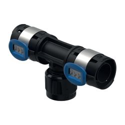 Geberit FlowFit Übergangs-T-Stück mit MasterFix, Durchgang PPSU, d 25mm, RpMF 1/2″, ... GEBERIT-620392001 4025416638438 (Abb. 1)