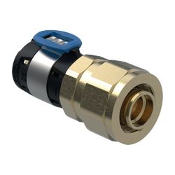 Geberit FlowFit Übergang mit Verschraubung auf PEX-Rohre bleifreie Siliziumbronze, d... GEBERIT-620732001 4025416630388 (Abb. 1)
