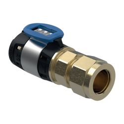 Geberit FlowFit Übergang mit Klemmringverschraubung bleifreie Siliziumbronze, d 16mm... GEBERIT-620680001 4025416629580 (Abb. 1)