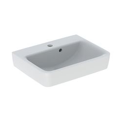 Geberit Renova Plan Handwaschbecken mit asymmetrischem Überlauf, 50x16,5x38cm, Hahnl... GEBERIT-501628001 4025410858313 (Abb. 1)