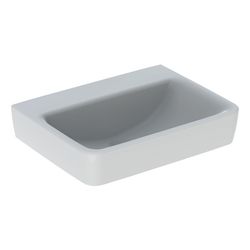 Geberit Renova Plan Handwaschbecken mit asymmetrischem Überlauf, 50x16,5x38cm, ohne ... GEBERIT-501631001 4025410858146 (Abb. 1)
