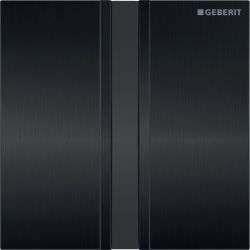 Geberit Typ 50 Abdeckplatte für Urinalsteuerung IR Square, Schwarzchrom gebürstet... GEBERIT-241926QD1 4025410757029 (Abb. 1)