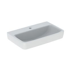 Geberit Renova Compact Waschtisch, Breite 65cm, Tiefe 40cm, Hahnloch mittig, ohne Üb... GEBERIT-501715001 4025410868732 (Abb. 1)