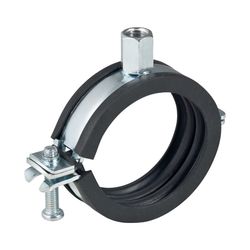 Geberit Rohrschelle gedämmt, mit Gewindemuffe M8, M10 1,0215, di 25–30mm, galvanisch... GEBERIT-601853261 4025416498452 (Abb. 1)