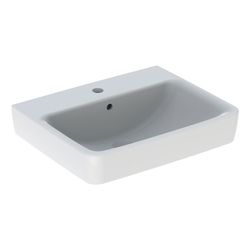Geberit Renova Plan Waschtisch, Breite 55cm, Tiefe 44cm, Hahnloch mittig, Überlauf s... GEBERIT-501632001 4025410858368 (Abb. 1)