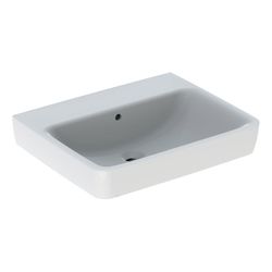 Geberit Renova Plan Waschtisch, Breite 60cm, Tiefe 48cm, ohne Hahnloch, Überlauf sic... GEBERIT-501638001 4025410858429 (Abb. 1)