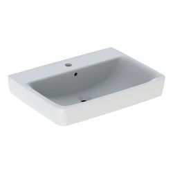 Geberit Renova Plan Waschtisch, Breite 65cm, Tiefe 48cm, Hahnloch mittig, Überlauf s... GEBERIT-501640001 4025410858542 (Abb. 1)