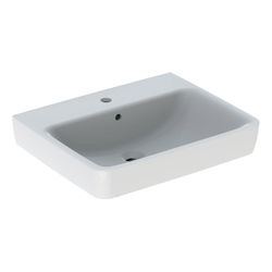 Geberit Renova Plan Aufsatzwaschtisch, Breite 60cm, Tiefe 48cm, Hahnloch mittig, Übe... GEBERIT-501721001 4025410868916 (Abb. 1)